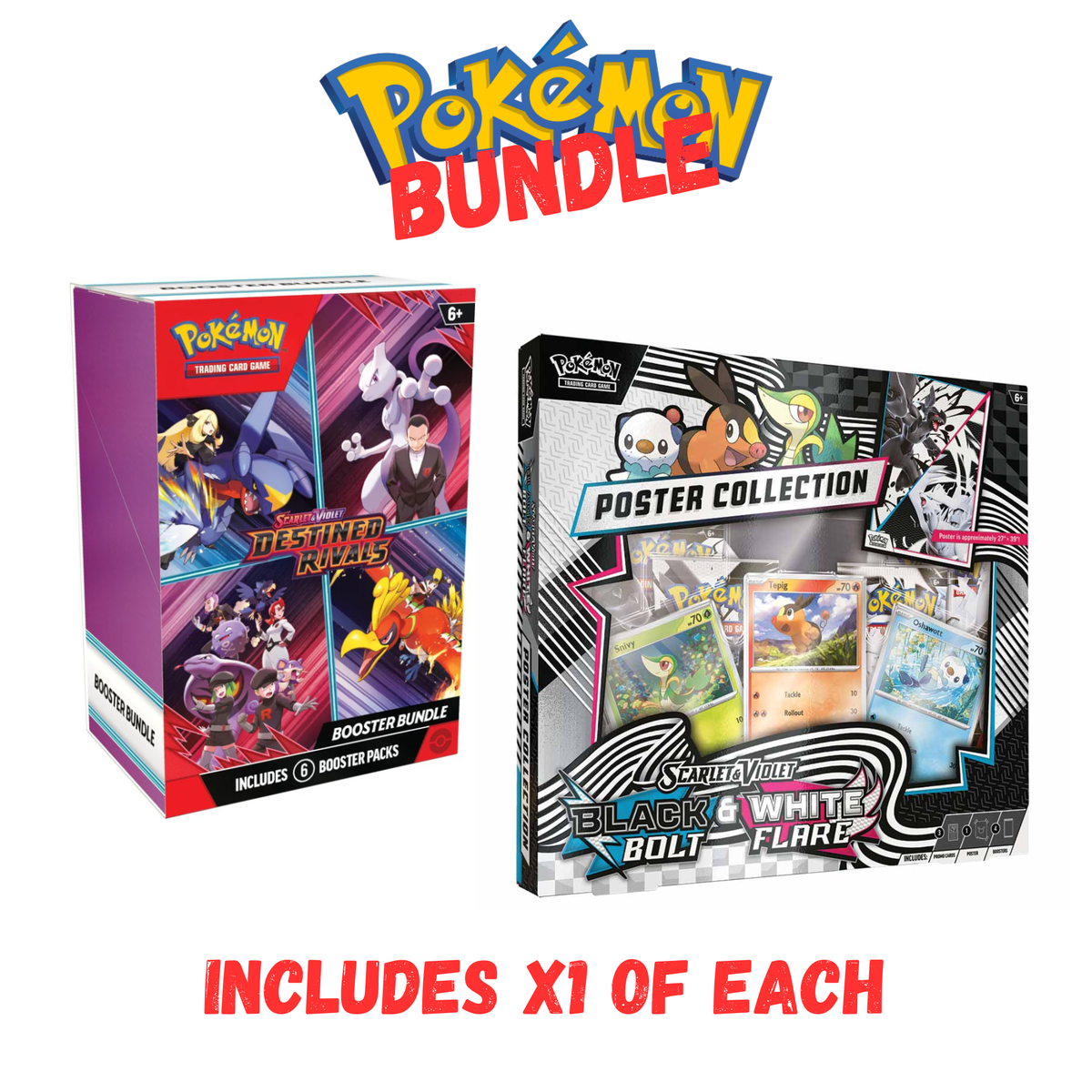 POKMON TCG Destined Rivals Booster Bundle + Unova Poster Collection Prolectables POKMON TCG Destined Rivals Booster Bundle + Unova Poster Collection Prolectables