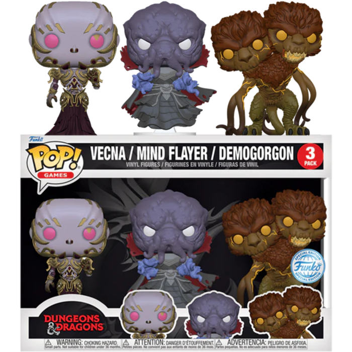 Dungeons Dragons Vecna Mind Flayer Demogorgon US Exclusive