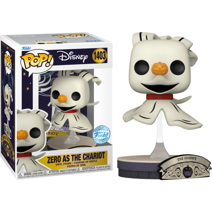 The Nightmare Before Christmas Zero as the Chariot Pop! Vinyl