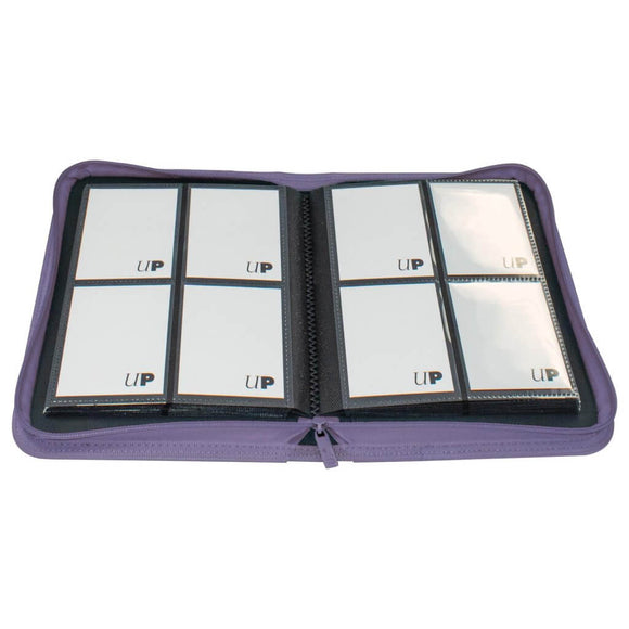 ULTRA PRO Binder - Vivid 4-Pocket Zippered Pro-Binder: Purple