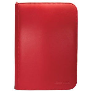 ULTRA PRO Binder - Vivid 4-Pocket Zippered Pro-Binder: Red