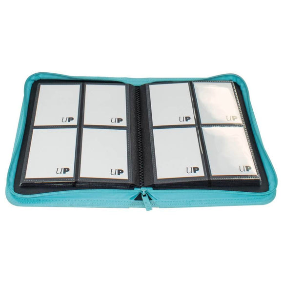 ULTRA PRO Binder - Vivid 4-Pocket Zippered Pro-Binder: Light Blue
