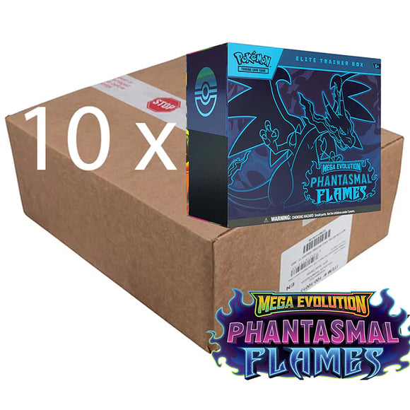[SEALED CASE] Pokémon TCG: Mega Evolution - Phantasmal Flames Elite Trainer Box