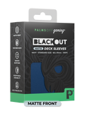 Palms Off Blackout Deck Sleeves (100) Navy (Matte Front)