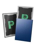 Palms Off Blackout Deck Sleeves (100) Navy (Matte Front)