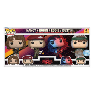 Stranger Things - Nancy, Robin, Eddie & Dustin Pop! 4-Pack