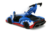 Sonic the Hedgehog- Lamborghini Veneno 1:24 Scale Diecast Vehicle with Sonic Figure