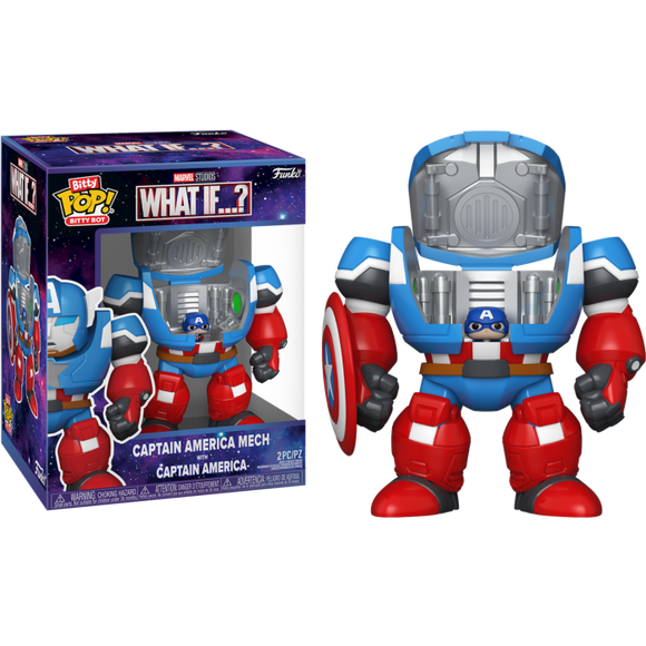 Prolectables - What If - Captain America w/Mech Bitty Pop! Bot
