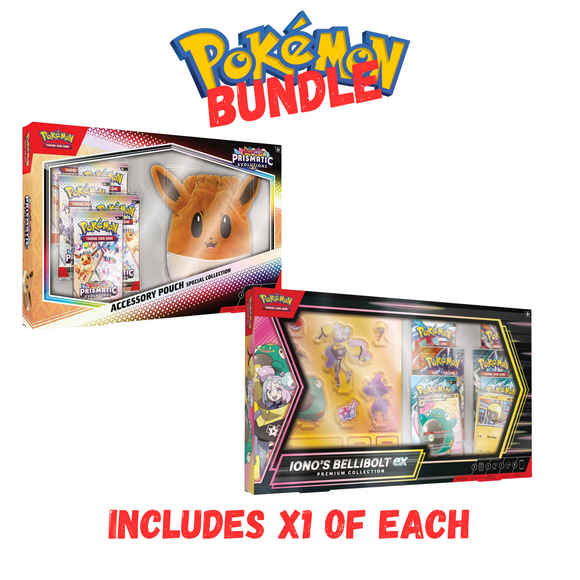 POKÉMON TCG Prismatic Evolutions Accessory Pouch x Iono's Bellibolt ex Bundle