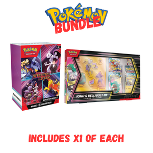 POKÉMON TCG Destined Rivals Booster Bundle + Iono's Bellibolt ex Premium Collection