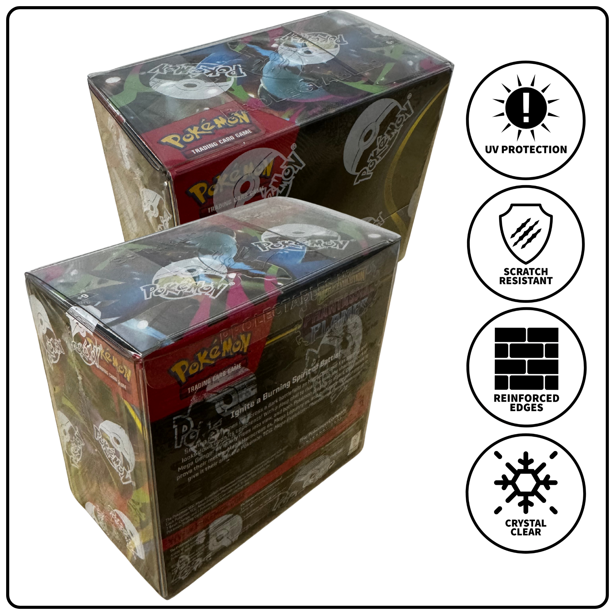 Scratch & UV Resistant Box Protector For Pokemon Booster Boxes - 0.50mm Thick Scratch & UV Resistant Box Protector For Pokemon Booster Boxes - 0.50mm Thick