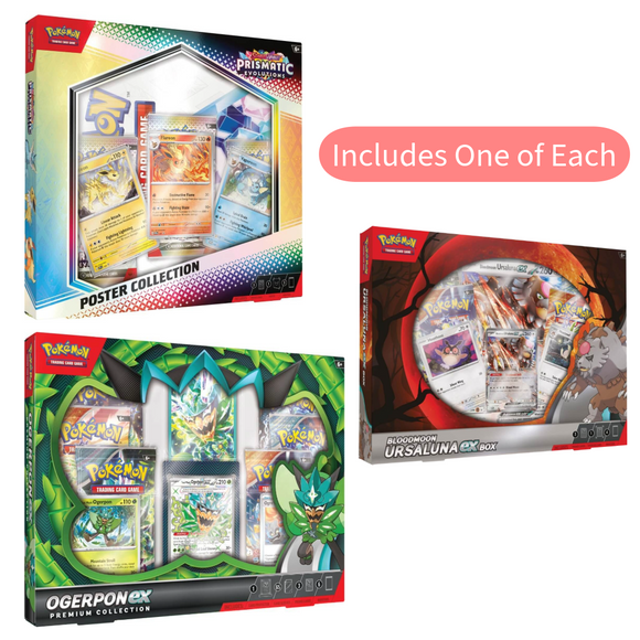 POKÉMON TCG Scarlet & Violet 8.5 Prismatic Evolutions Poster Collection Bundle