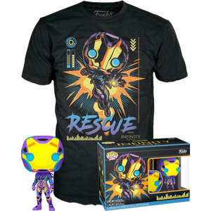 The Avengers: Infinity Saga - Rescue Blacklight Pop! Vinyl Figure & T-Shirt Box Set