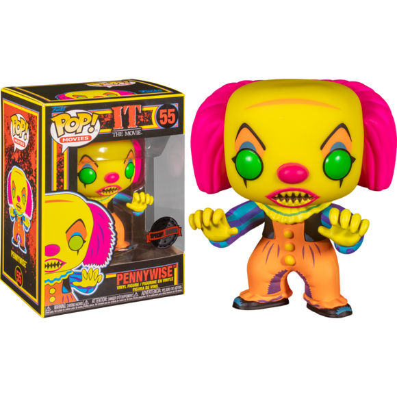 It (1990) - Pennywise Black Light Pop! Vinyl