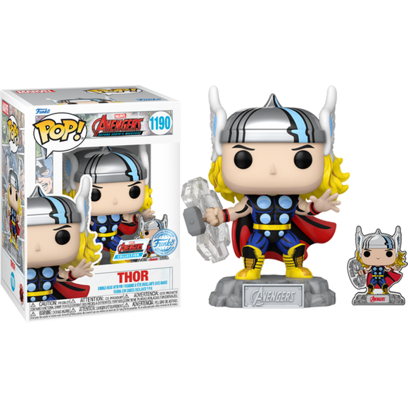 Marvel Comics - Thor Avengers 60th Pop! Vinyl with Pin