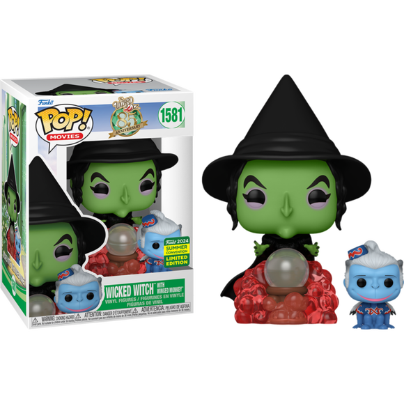 The Wizard of Oz - Wicked Witch with Winged Monkey Pop! Vinyl Figure (2024 Summer Convention Exclusive)