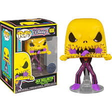 The Nightmare Before Christmas - Jack Scary Face Black Light Pop! Vinyl