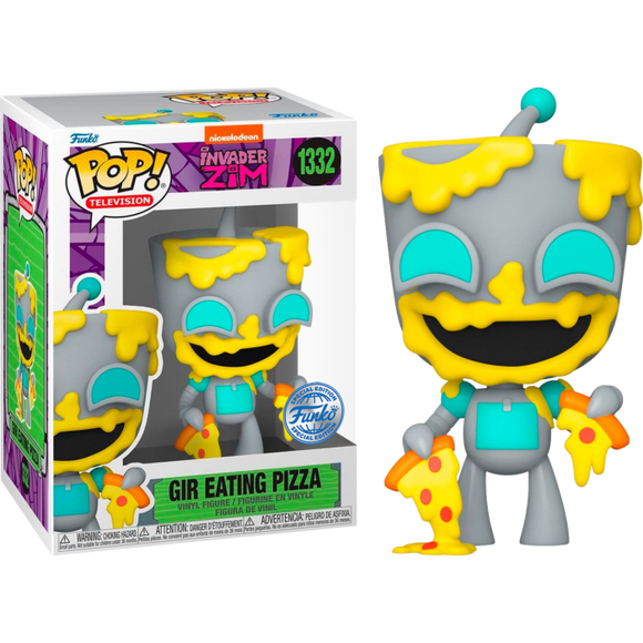 Invader Zim - GIR eating Pizza Pop! Vinyl