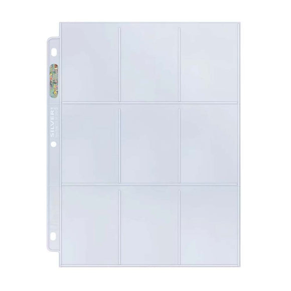 Prolectables - Ultra Pro 9-Pocket Silver Series Page for Standard