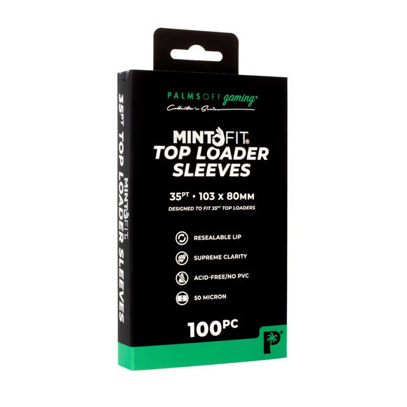 Prolectables - Palms Off Mint-Fit Top Loader Sleeves – 35pt -100pc