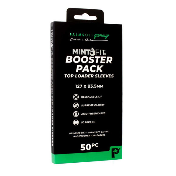 Prolectables - Palms Off Mint-Fit Booster Pack Top Loader Sleeves – 50pc