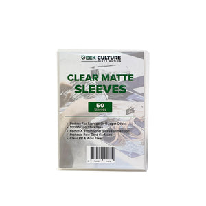 Prolectables - Geek Culture – Clear Matte Sleeves (50ct)