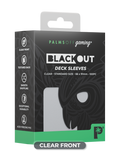 Prolectables - Palms Off Blackout Deck Sleeves (100) Clear (Clear Front)