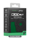 Prolectables - Palms Off Blackout Deck Sleeves (100) Green (Clear Front)