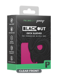 Prolectables - Palms Off Blackout Deck Sleeves (100) Pink (Clear Front)