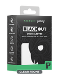Prolectables - Palms Off Blackout Deck Sleeves (100) White (Clear Front)