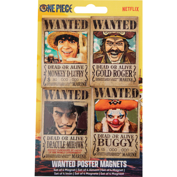 Prolectables - One Piece (2023) - Wanted Set of 4 Magnets