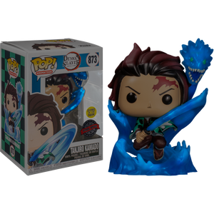 Prolectables - Demon Slayer - Tanjiro with Dragon Glow Translucent Pop! Vinyl