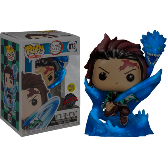 Prolectables - Demon Slayer - Tanjiro with Dragon Glow Translucent Pop! Vinyl