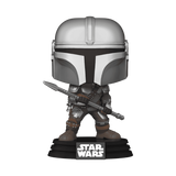 Prolectables - Star Wars - The Mandalorian with Beskar Staff (Funko Shop Sticker) Pop! Vinyl