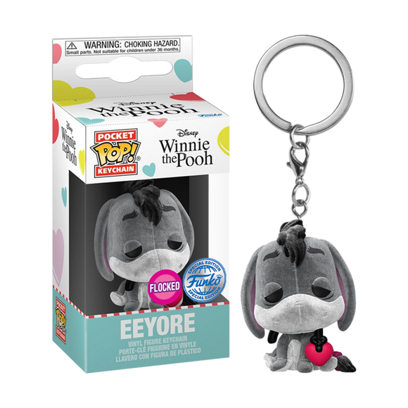Prolectables - Winnie the Pooh - Eeyore with Heart Flocked Pop! Keychain
