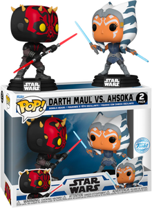 Prolectables - Star Wars: Clone Wars - Maul Vs Ahsoka Pop! 2 Pack