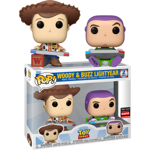 Prolectables - Toy Story - Woody & Buzz Gaming C2E2 2024 Pop! Vinyl 2 Pack