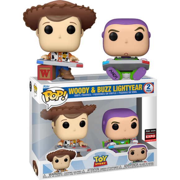 Prolectables - Toy Story - Woody & Buzz Gaming C2E2 2024 Pop! Vinyl 2 Pack