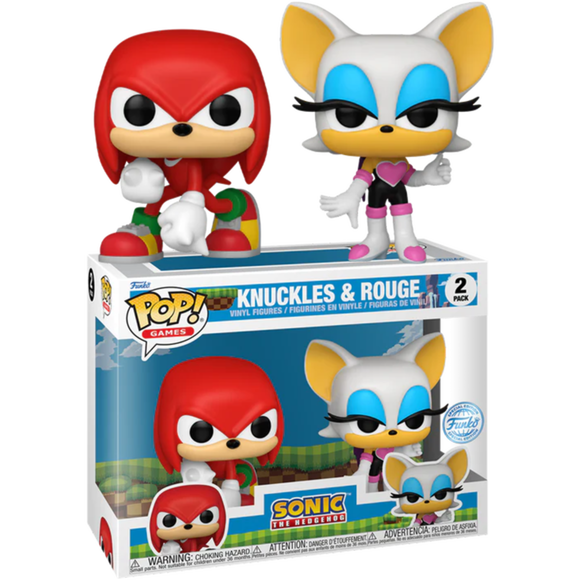 Prolectables - Sonic the Hedgehog - Knuckles & Rouge Pop! Vinyl 2-Pack