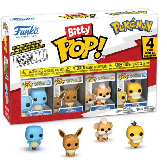 Prolectables - Pokemon - Squirtle Bitty Pop! 4-Pack