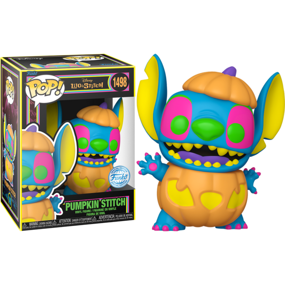 Prolectables - Lilo & Stitch - Pumpkin Stitch US Exclusive Blacklight Pop! Vinyl