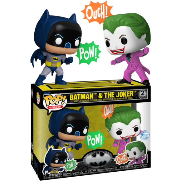 Prolectables - Batman: 85th Anniversary - Batman & Joker (1966) US Exclusive Pop! Vinyl 2-Pack