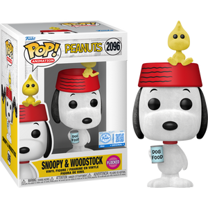 Prolectables - Peanuts - Snoopy with Woodstock Flocked Pop! Vinyl Vinyl