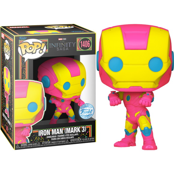 Prolectables - Marvel Comics - Iron Man MkIII (Infinity Saga) Black Light Pop! Vinyl