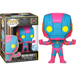 Prolectables - Marvel Comics - Iron Man MkV (Infinity Saga) Black Light Pop! Vinyl