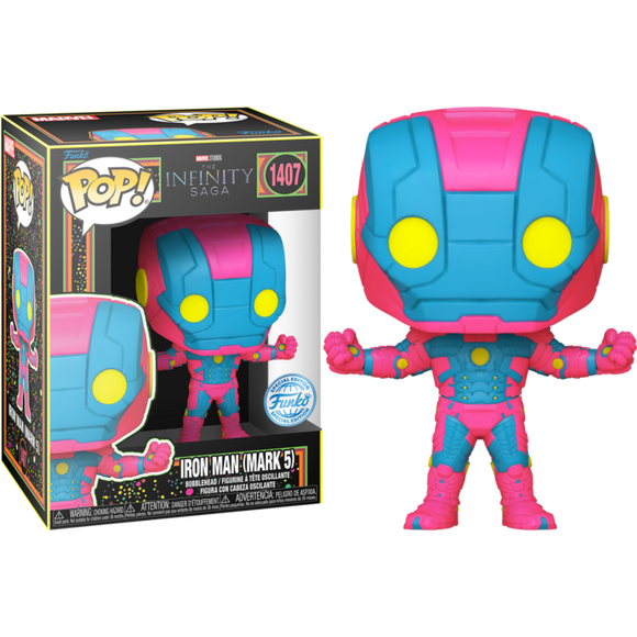 Prolectables - Marvel Comics - Iron Man MkV (Infinity Saga) Black Light Pop! Vinyl