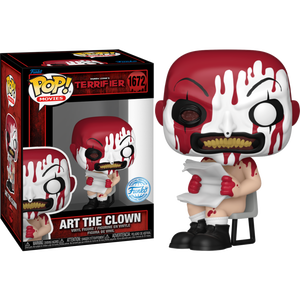 Prolectables - Terrifier - Art the Clown Sitting (Bloody) Pop! Vinyl