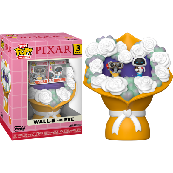Prolectables - Wall-E - Wall-E & Eve Valentines Bitty Pop! Bouquet 2-Pack