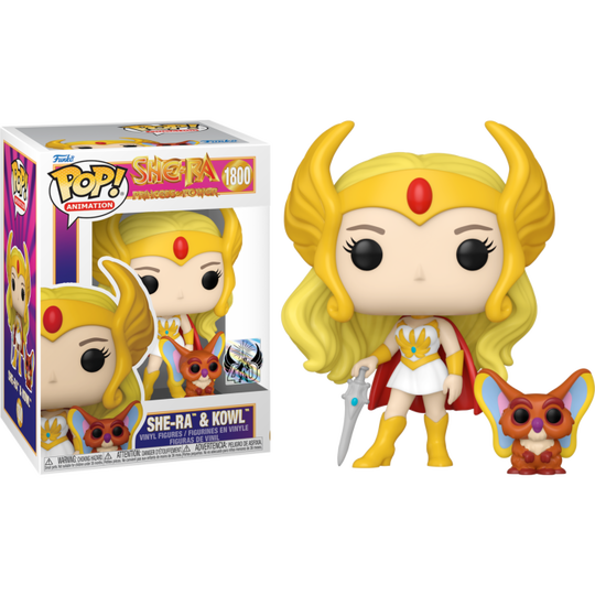 She-Ra: 40th Anniversary - She-Ra with Kowl Pop! Vinyl – Prolectables