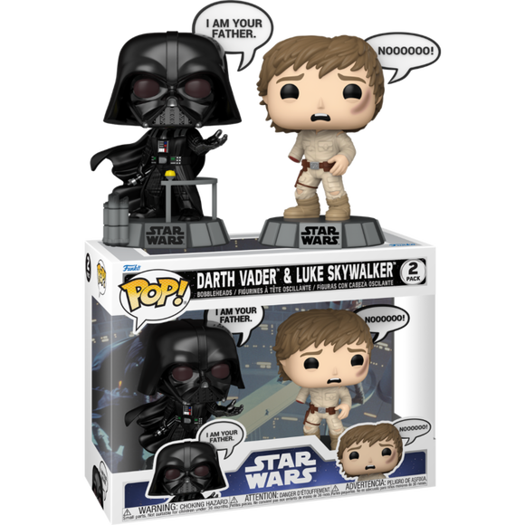 Prolectables - Star Wars - Darth Vader & Luke Skywalker Pop! Sayings 2-Pack